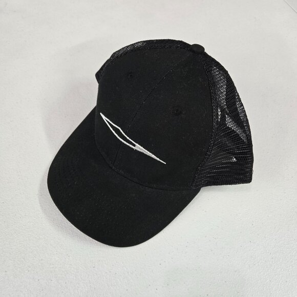 Tesla Men Hat OS Black Snapback Trucker‎ Embroidered Baseball Cap - Picture 1 of 6